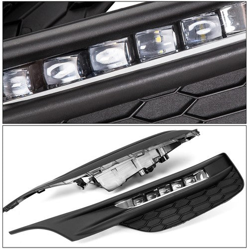 DURAFORCE For 2016 2017 Honda Accord Sedan 4Dr LED Fog Lights Bumper Lamps+Wiring+Switch