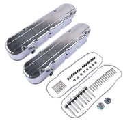 DURAFORCE LS Smooth Cast Aluminum Valve Cover w/Coil Mounts Cover for Chevy GM LS Polished