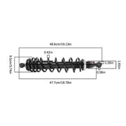 DURAFORCE Front Shocks Absorber 2016-2018 For Yamaha Wolverine 700 Monotube