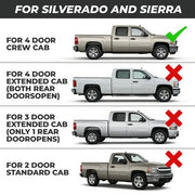DURAFORCE For 1999-2007 Chevy Silverado Sierra Pickup Crew Cab Corners & Rocker Panels