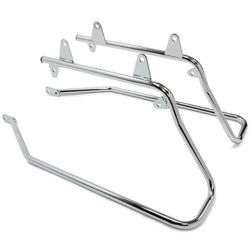 DURAFORCE Saddle bag Saddlebag Conversion Brackets Mounts for Harley Softail 84-17 Chrome