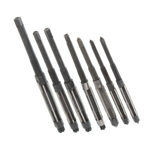 DURAFORCE 7Pcs/Set Adjustable Hand Reamers, HV to H3,1/4" to 15/32" High Speed Steel