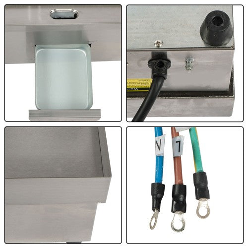 DURAFORCE 30 Inch Commercial Electric Griddle 3000W Countertop Teppanyaki Grill 122℉-572℉