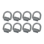DURAFORCE 8 Pack 3/4" Heavy Duty Weld On Forged D Rings with Welding Clips, 26,500 lbs
