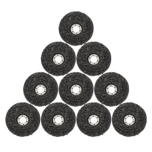 DURAFORCE 10 PCS 4-1/2" x 7/8" Black Diamond Grinding Discs Strip Discs for Angle Grinder