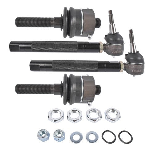 DURAFORCE 0-6" Heavy Duty Tie Rod Ends Kits for Chevy Silverado Sierra 2500HD 3500HD Black