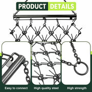 DURAFORCE 4X4FT Drag Harrow Tines Chain For ATV UTVs Leveling Lawn Tractors Garden Towing