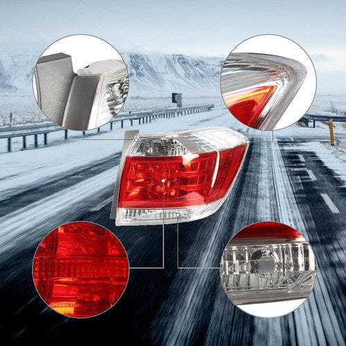 DURAFORCE Taillights Rear RH /Passenger For Toyota Highlander 2011-2013 Brake Tail Light