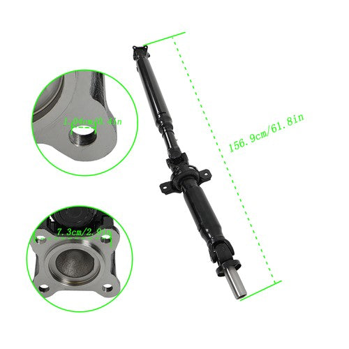 DURAFORCE 49100-3E951 1Pcs Rear Driveshaft Prop Shaft Assembly For Kia Sorento 2007-08 V6