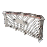 DURAFORCE Compatible For GMC Sierra 1500 2014-2015 Chrome Front Bumper Center Mesh Grille