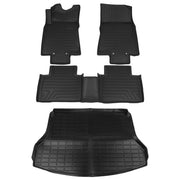 DURAFORCE Floor Mats Cargo Liner Set for 2014-2020 Nissan Rogue (Not Rogue Sport) 4 Pcs