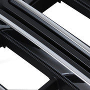 DURAFORCE Black Fit For GMC Sierra 1500 2016-2017 2018 Chrome Front Bumper Upper Grille