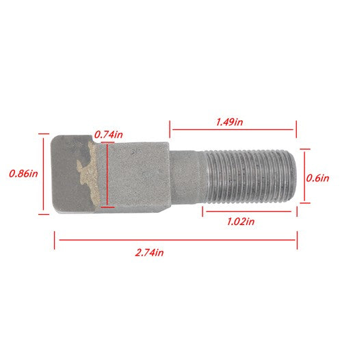 DURAFORCE 10Pcs Threaded Stump Grinder Teeth For Bradco Shaver Ashland Baumalight 2-7/8"