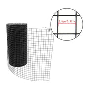 DURAFORCE 1"x1"16 Gauge 24"x100' Welded Wire Fence Vinyl Coated Chicken Rabbit Mesh