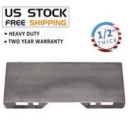 DURAFORCE 1/2" Quick Tach Attachment Mount Plate Hitch For Skid Steer Loader Bobcat Kubota