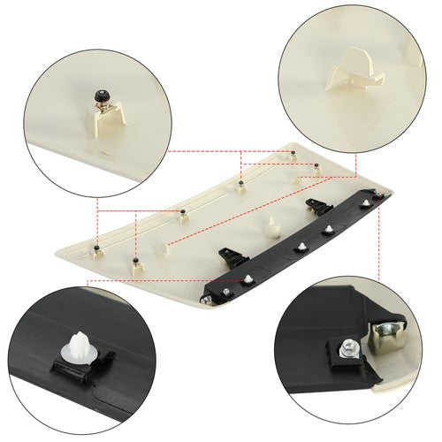 For 2014-2021 Toyota Tundra SR5 Crew Cab Front Hood Scoop Vent Bulge Kit White