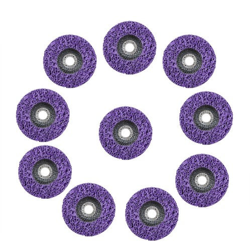 DURAFORCE 10 PackS 4"x5/8 Strip Discs Rust Remover Wheel Paint Removal Disc Angle Grinder