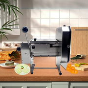 DURAFORCE Upgraded Commercial Electric Onion Potato Slicer Vegetable Fruit Cutter 0-0.4’’