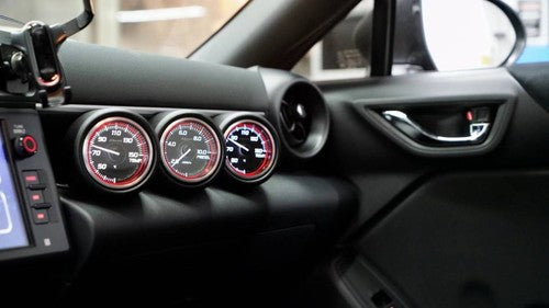DURAFORCE For 2022-2024 Subaru BRZ GR86 ZD8 STI Central Dash Triple Gauge Meter Holder Pod
