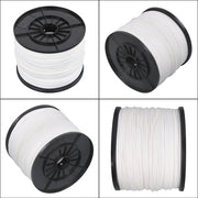 DURAFORCE 1/8 Inch Hollow Braid Polypro Rope 1000FT 350 Pounds Tensile Strength White