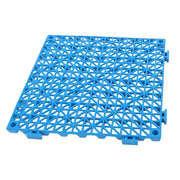 DURAFORCE 55PCS 12 x 12in Interlocking Drainage Floor Tiles Modular Interlocking Tile Blue