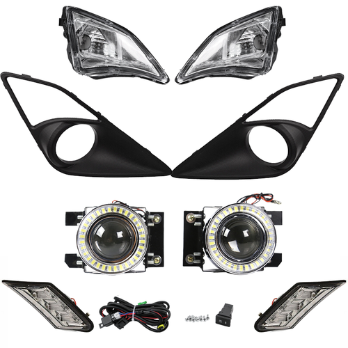 8PCS Clear Fog Light+Side Marker Lamp Fit Scion FR-S Toyota GT86 2012 2013-2016