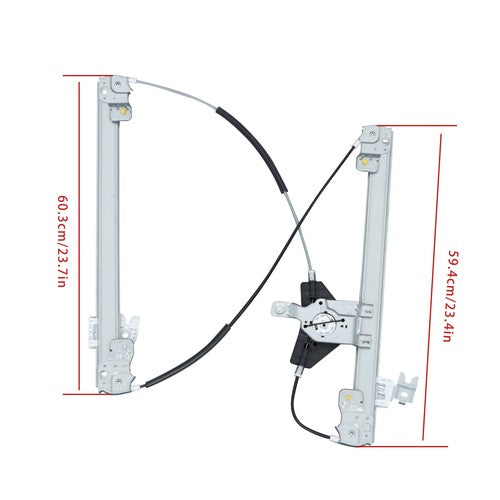 DURAFORCE Front Left Power Window Regulator w/o Motor For Infiniti QX60 2004 2005-2020