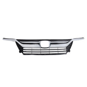 DURAFORCE Front Upper Grille Bumper Grill Chrome Headlight Eyelid For 18-21 Honda Odyssey