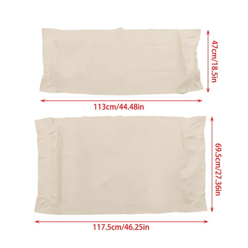 DURAFORCE Front Seat Covers Protector Cushion White Fits For Club Car Precedent Golf Cart