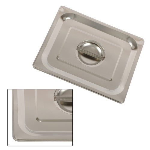 DURAFORCE Restaurant Steam Table Pans 8 Pack 1/2 Size 4 Inch Deep Thickened with Lid
