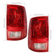DURAFORCE For 09-20 Dodge Ram 1500 2500 Brake Lamp Tail Light w/Bulbs Replace LH+RH Side