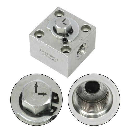 DURAFORCE Three Way Diverter Valve For Mini Excavator Hydraulic Connection Block Full Kit