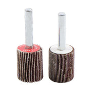 DURAFORCE 40 Pack 1/4 Inch 80 Grit Cylindrical Shape Sanding Wheels 8 Sizes Flap Wheel Set