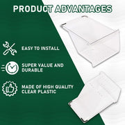 DURAFORCE Crisper Drawer Pan Compatible with Frigidaire Refrigerator 240337103 ( 2 Pack )