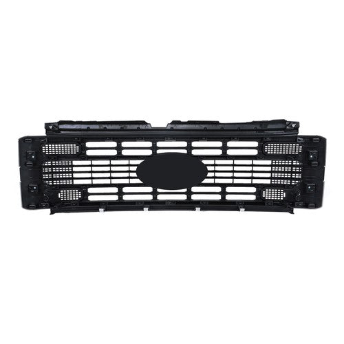 DURAFORCE New Gloss Black Plastic Front Upper Grill Grille For Ford F250 XL/XLT 2023 2024