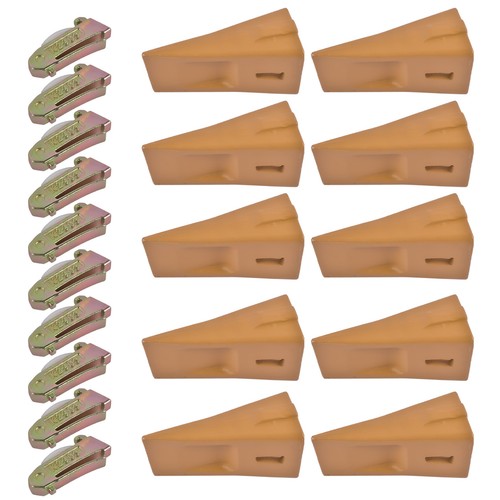 DURAFORCE X290 Sharp Bucket Teeth/Tooth with K290S Flexpins Fit for Mini Excavator 10Pcs