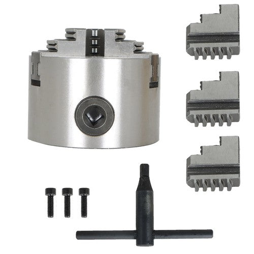 DURAFORCE K11-80 Self-centering Lathe Drilling Part 80mm 3 Jaw Lathe Chuck Manual Chuck 3"