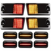 DURAFORCE 10PCS LED Cab Roof Light Marker Roof Top Lamps Smoke For 2003-2009 Hummer H2 SUT