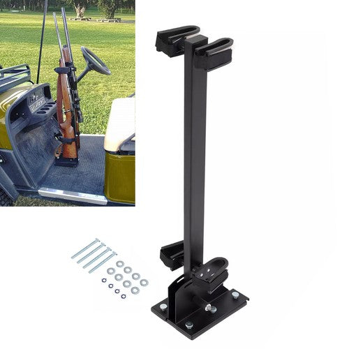 DURAFORCE Adjustable Golf Cart Universal Floor Mount Gun Rack for Ezgo Club Car Yamaha