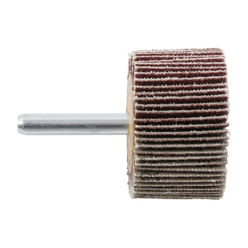 DURAFORCE 5 Pack 1-1/2" x 1" x 1/4" Aluminum Oxide Shank Mounted Flap Wheels 120 Grit