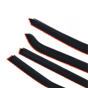 DURAFORCE Tape-On Window Visor Guards Sun Rain Shade Smoke For Ford Explorer 2011-2019