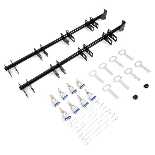 Lockable Weeder Trimmer Rack Holders for Enclosed or Open Trailer Set of 4