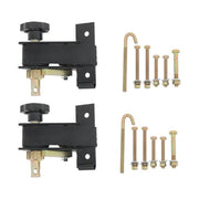 DURAFORCE 2 Pack 1.5" Wide x 7.5' Long Ladder Rack Ratchet Straps 1.4" Black Square Tube