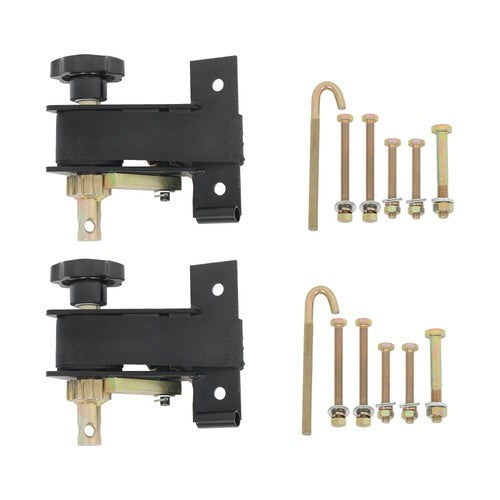 DURAFORCE 2 Pack 1.5" Wide x 7.5' Long Ladder Rack Ratchet Straps 1.4" Black Square Tube