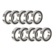 DURAFORCE 10 Pcs R24-2RS 1-1/2×2-5/8×9/16" Double Rubber Seal Deep Groove Ball Bearing