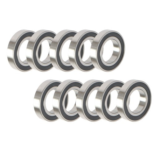DURAFORCE 10 Pcs R24-2RS 1-1/2×2-5/8×9/16" Double Rubber Seal Deep Groove Ball Bearing