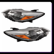 DURAFORCE For 2015-2017 Toyota Camry LE SE Left+Right Halogen Headlamp Black Headlight Set