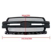 DURAFORCE For Ford F-150 2018-2020 JL3Z-8200-MB Front Bumper Center Mesh Grille Plastic