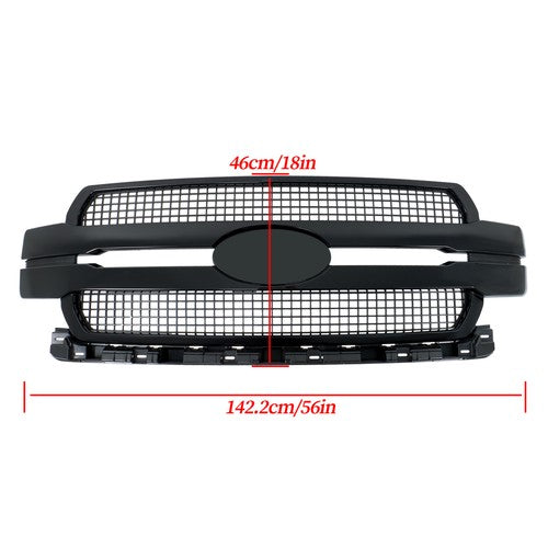 DURAFORCE For Ford F-150 2018-2020 JL3Z-8200-MB Front Bumper Center Mesh Grille Plastic