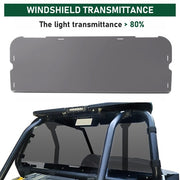 DURAFORCE Tinted Rear Windshield Back Window For Polaris RZR XP 1000 / 4 1000 2014-2023